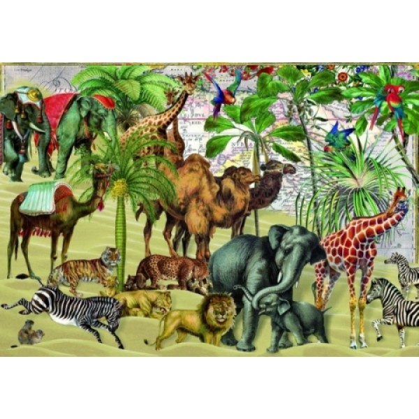 Zwierzęta Afryki (1000el.) - Sklep Art Puzzle
